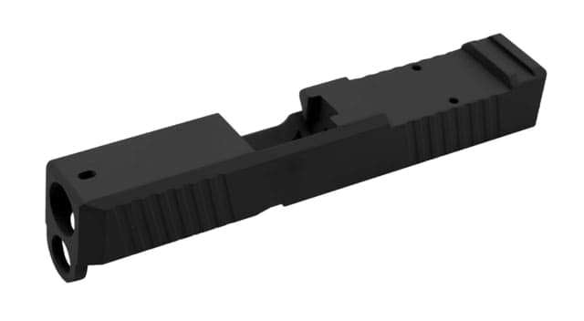 Live Free Armory Lf26 Chamfered Series Pistol Slide W/ Rmr Optic Cut Glock 26 Black