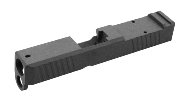 Live Free Armory LF26 Chamfered Series Pistol Slide w/ RMR Optic Cut Glock 26 Tungsten