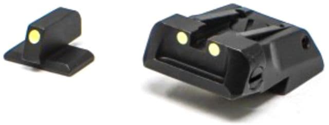 LPA Adjustable Luminova Sight Set Rock Island 1911 Black