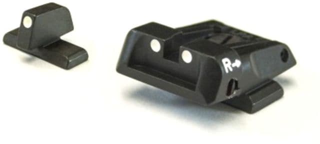 LPA Adjustable White Dot Sight Set Beretta APX Black