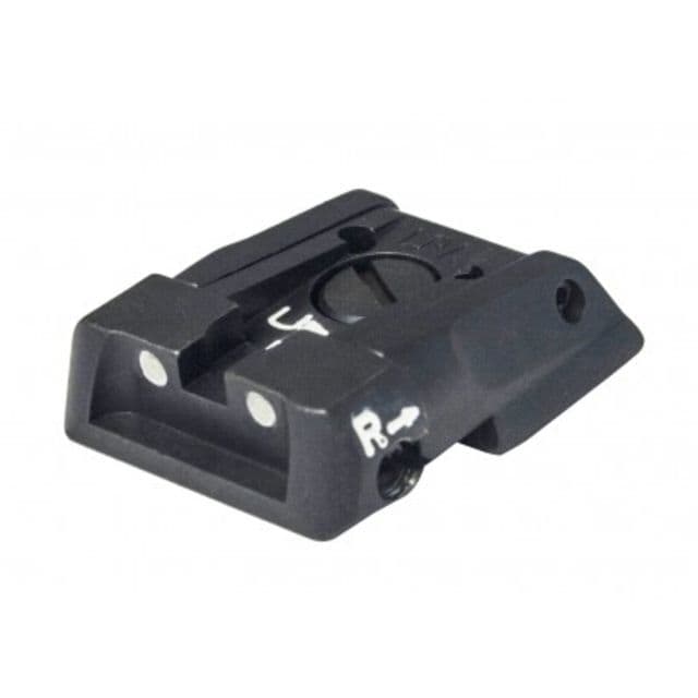 LPA Adjustable White Dot Sight Set Sight - MPS2 Baby-eagle H&K Jericho Striker Black