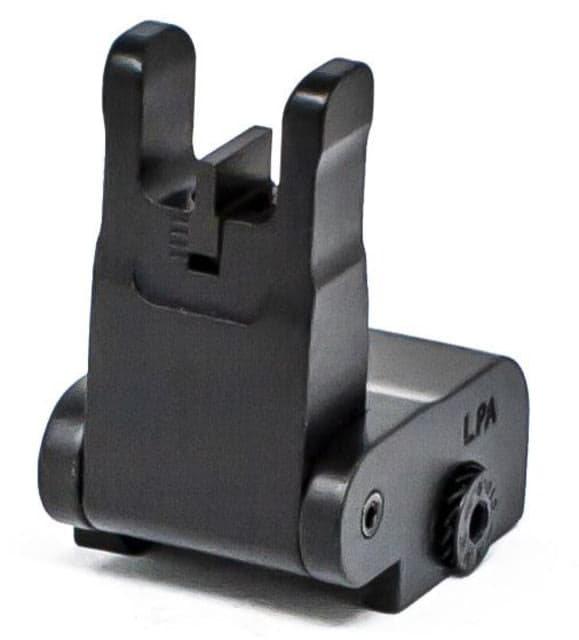 LPA AR Tactical Adjustable Picatinny Target Iron Sight Black