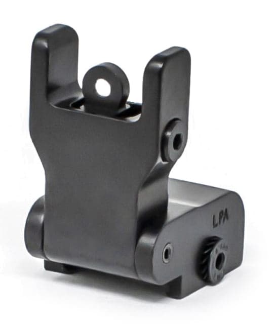 LPA AR Tactical Ghost Ring Adjustable Iron Sight Adjustable Height by Click Washer Picatinny Rail Black