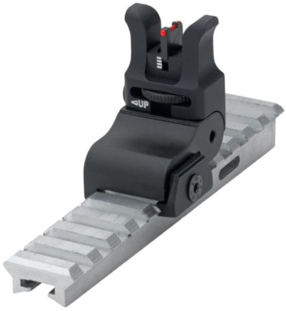 LPA Front Adjustable Red Dot or Insert w/ Black Target Black