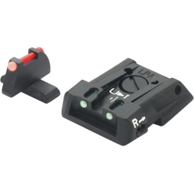 LPA SPF Fiber Optic Adjustable Sight Set For H&K P30 Black