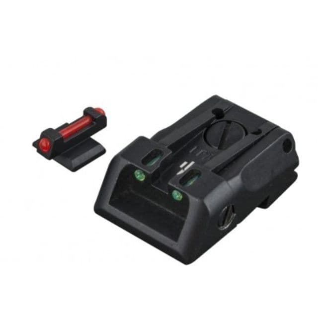 LPA SPF Fiber Optic Adjustable Sight Set For Kimber 1911 Black