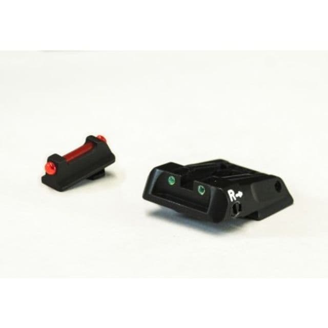 LPA SPF Fiber Optic Adjustable Sight Set For Walther PPQ Q5 Match Black