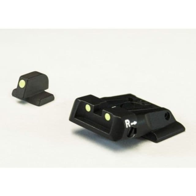 LPA SPL Fully Adjustable Luminova Night Sight Set For S&W M&P Black
