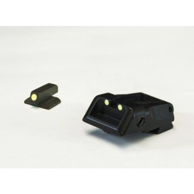 LPA SPL Fully Adjustable Luminova Sight Set For Kimber 1911 Black