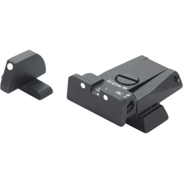 LPA SPR Adjustable White Dot Sight Set For H&K 40 USP Black
