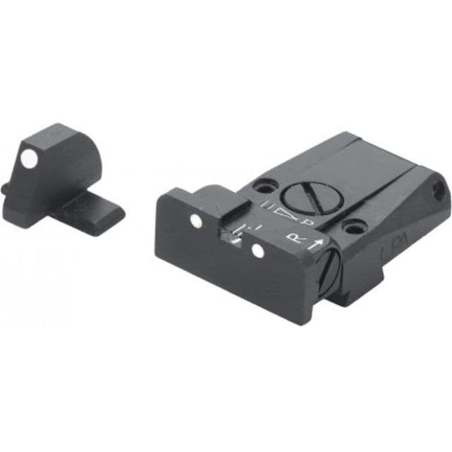LPA SPR Adjustable White Dot Sight Set For Sig Sauer P220 P225 P226 P228 P320 Black