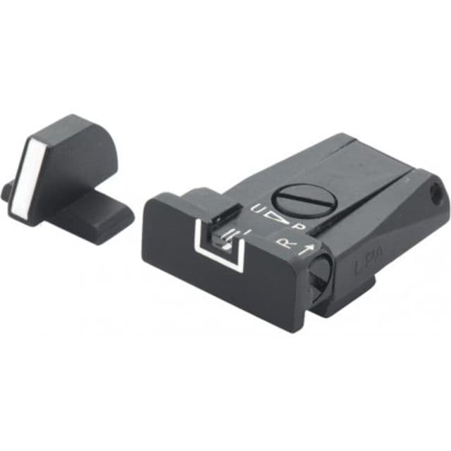 LPA SPR Adjustable White Outline Sight Set For Beretta Mod. 8000 Cougar Black