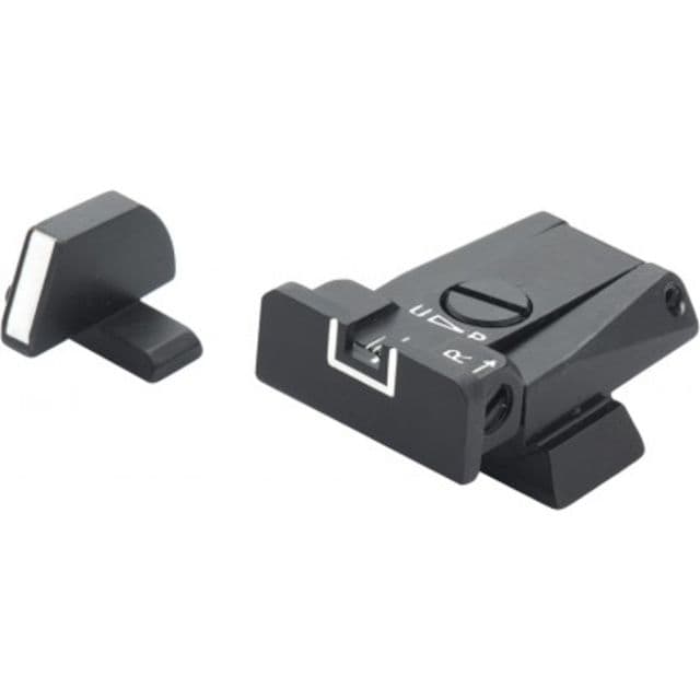 LPA SPR Adjustable White Outline Sight Set For H&K 40 USP Black