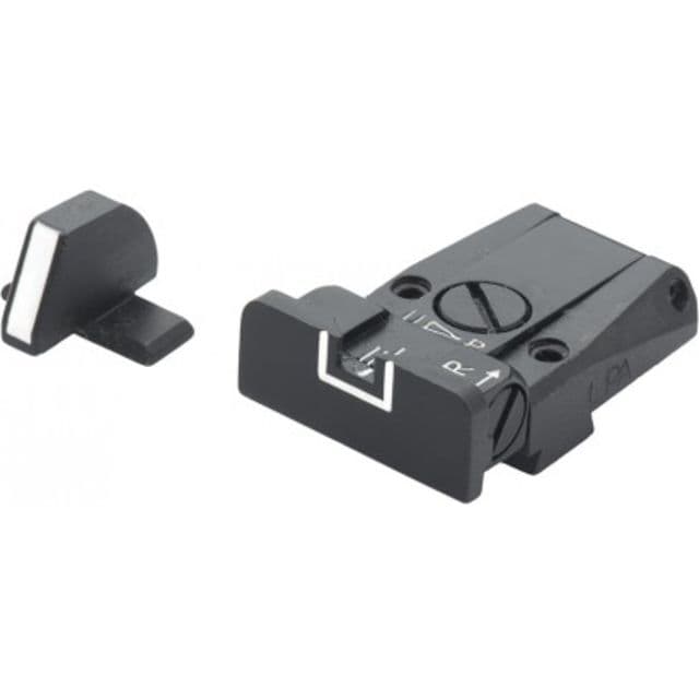 LPA SPR Adjustable White Outline Sight Set For Sig Sauer P229 and Springfield XD Black
