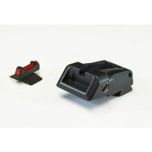 LPA SPS Fully Adjustable Fiber Optic Front Sight Set For Bul M5 Black