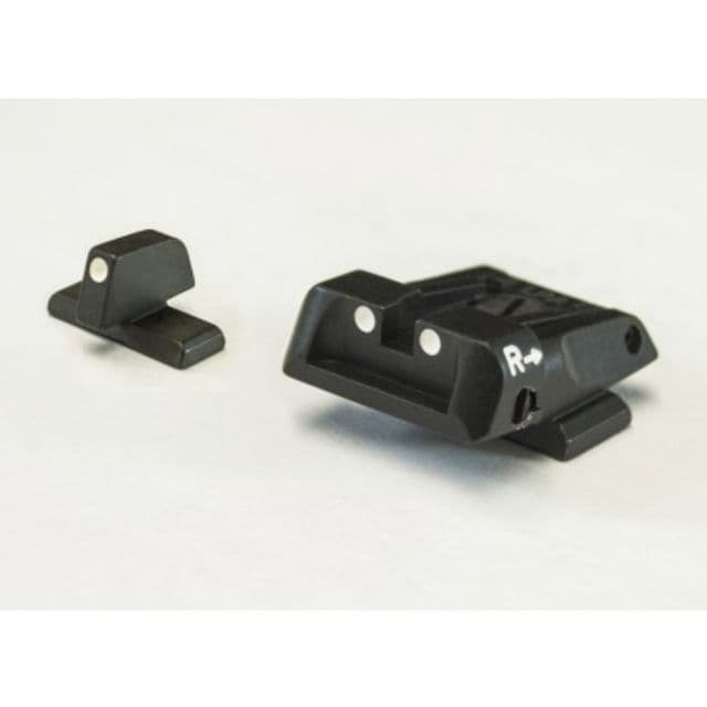 LPA SPS Fully Adjustable White Dot Sight Set For Beretta APX Black
