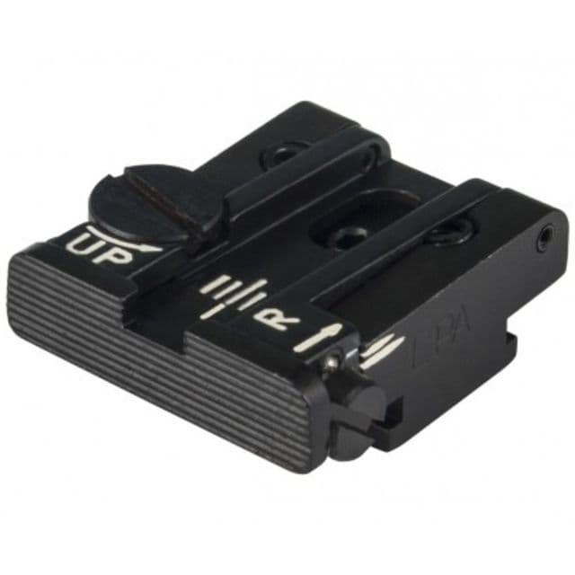LPA TPU Adjustable Rear Black Serrated Sight Set For S&W SW99 Walther P99 Black