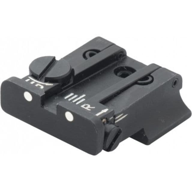 LPA TPU Adjustable Rear White Dot Sight Set For S&W Cal. 9 40 3rd Gen Black