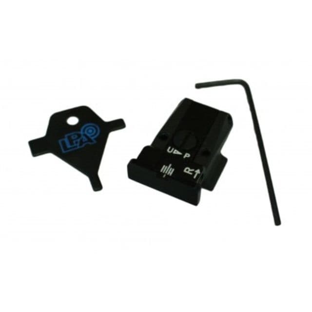 LPA TR Fully Adjustable Black Serrated Rear Sight For S&W 645/745 Black