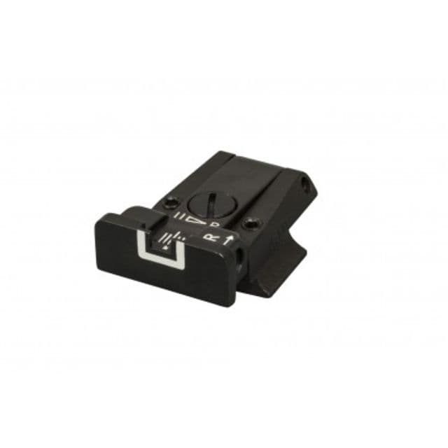 LPA TR Fully Adjustable White Outline Rear Sight For S&W Cal. 10 45 3rd Gen Black
