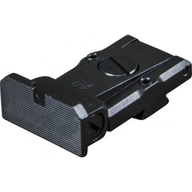 LPA TRT Adjustable Rear Sight Bomar Style For Colt 1911 Serrated 45 Black