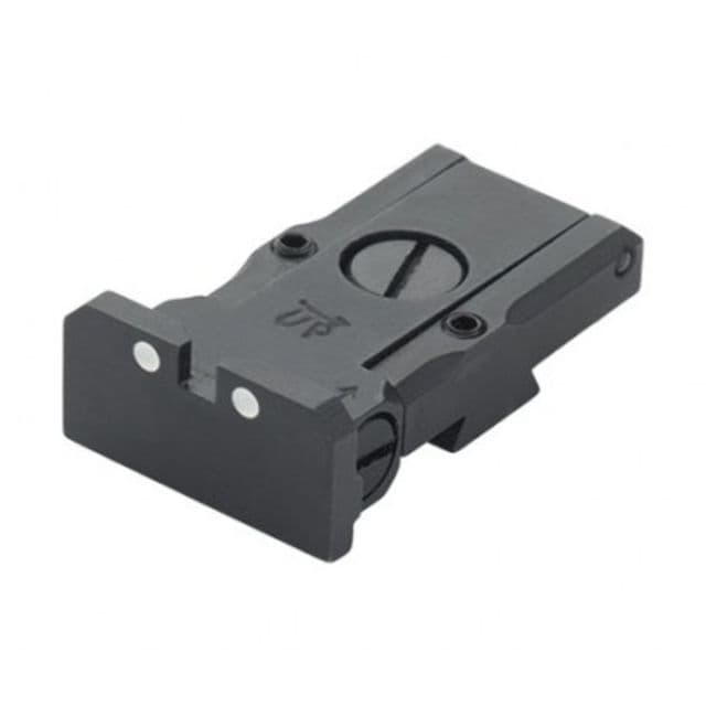 LPA TRT Adjustable Rear Target White Dot Sight Set Black