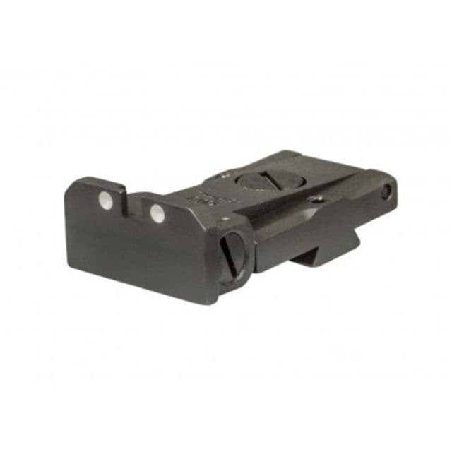 LPA TRT Adjustable White Dot Rear Sight Bomar Style For Colt 1911 Black