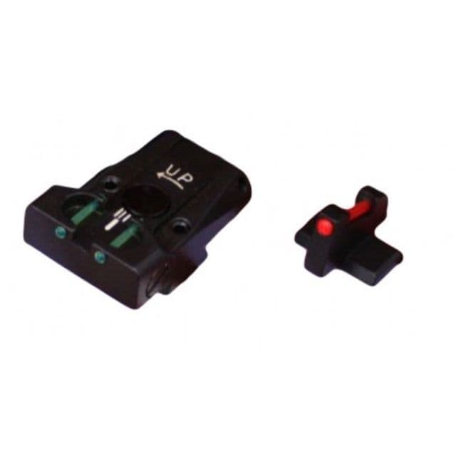 LPA TTF Fiber Optic Adjustable Sight Set For Browning GP Vigilant GP MK3 GP Pract. GP 40 S&W w/ Dove Front Black