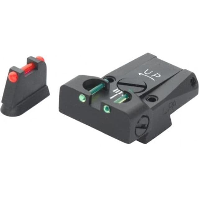 LPA TTF Fiber Optic Adjustable Sight Set For CZ75/ 85 Black