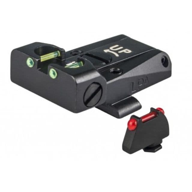 LPA TTF Fiber Optic Adjustable Sight Set For Glock 17 19-32 34 Black