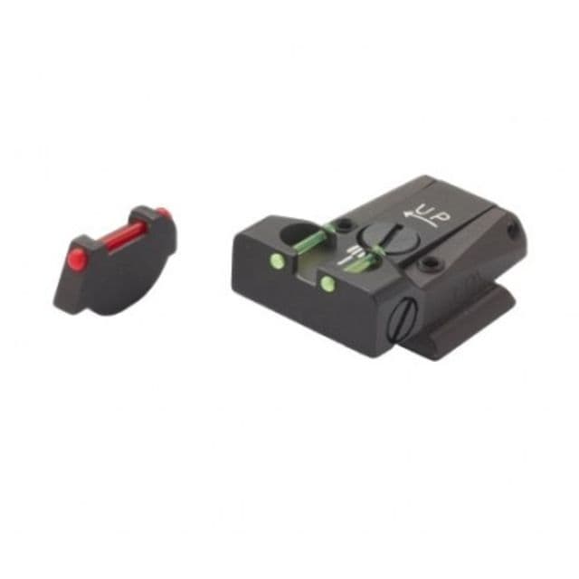 LPA TTF Fiber Optic Adjustable Sight Set For Ruger P90-95 P97 Black