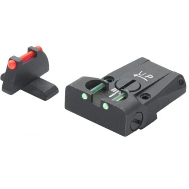LPA TTF Fiber Optic Adjustable Sight Set For Sig Sauer P220 P225 P226 P228 P320 Black