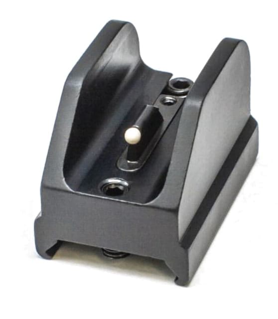 LPA White Dot rear Tactical Sight for Assault Rifle f/Picatinny Rail Black