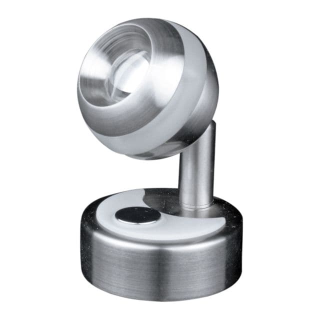 Lunasea Lighting Wall Mount LED Light w/Clear Ring / Touch Dimming Brushed Nickel Finish Warm White