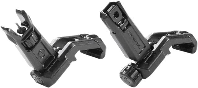 Magpul Industries MBUS Pro Offset Deployable Front and Rear Sight Black MAG525-KIT1