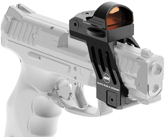 MAK Optics Makdot SH Red Dot Sight w/ P-Lock Mount Glock 17/19 Gen 3/4 Black