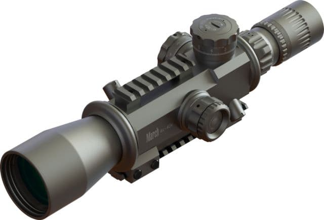 March Scopes High Master Genesis 4-40x52mm Rifle Scopes First Focal Plane 3/32MOA Dot Reticle Black DE0110