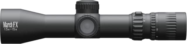 March Scopes 1.5-15x42mm Normal Turret Rifle Scopes 30mm Tube Dual FFP+SFP DR-TR2B Reticle Black DE0525
