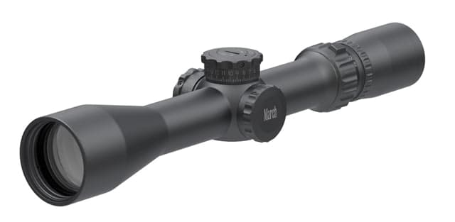 March Scopes Tactical Turret 2.5-25x42mm Rifle Scopes 30mm Tube Second Focal Plane MTR-4 Reticle Black D25V42TMMTR-4 Reticle