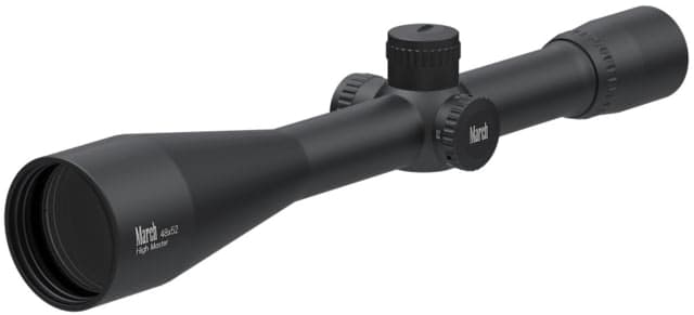 March Scopes Normal Turret High Master 48x52mm Rifle Scopes 30mm Tube Second Focal Plane 3/32 MOA Dot Reticle Black D48F523/32MOA Dot Reticle