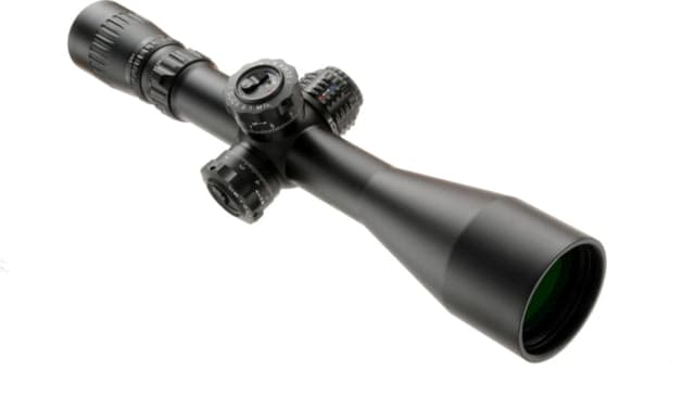 March Scopes High Master Wide March-FX Angle 5X-42X56 Lockable Tactical Turrets FML-TR1 Reticle With 6-level Illumination FFP MIL Black