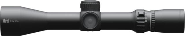 March Scopes Normal Turret 2.5-25x42mm 30mm Tube Second Focal Plane FD-1 Reticle MIL Black D25V42IMLFD-1 Reticle