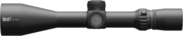 March Scopes Normal Turrets 3-24x52mm Rifle Scope 30mm Tube First Focal Plane FML-TR1H Reticle MIL Black DE0521
