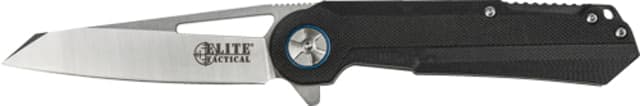 Elite Tactical Reticle Folding Knife 3.5 in Stainless Steel Wharncliffe