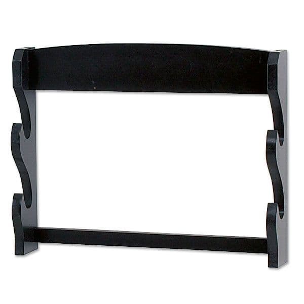Master Cutlery Sword Stand 2-Tiers Wall Mount Sword Stand Black