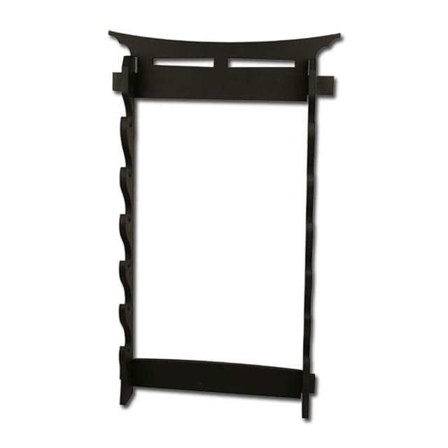 Master Cutlery Sword Stand 6 Tier Wall Mount Sword Stand Black