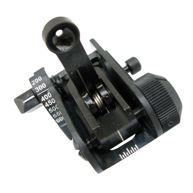 Matech Top Mounted Deployable Rear Sight Black