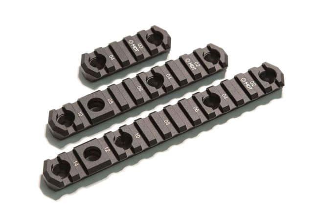 MDT M-LOK Picatinny Rail w/Flush Cup Sling Mounts 14 Slots 6.5 inch Black
