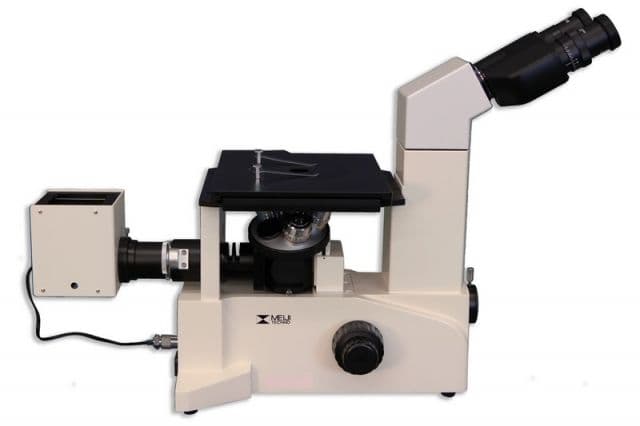 Meiji Techno Binocular Inverted Brightfield/Darkfield Metallurgical Microscope