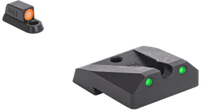 Meprolight Hyper-Bright - Highly Visible Day/Night Self-Illuminated Sights CZ Shadow 2 Orange Front Green Rear Black